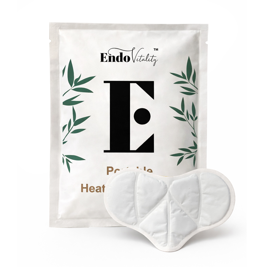 EndoVitality individual pouch with heart-shaped heat therapy pad
